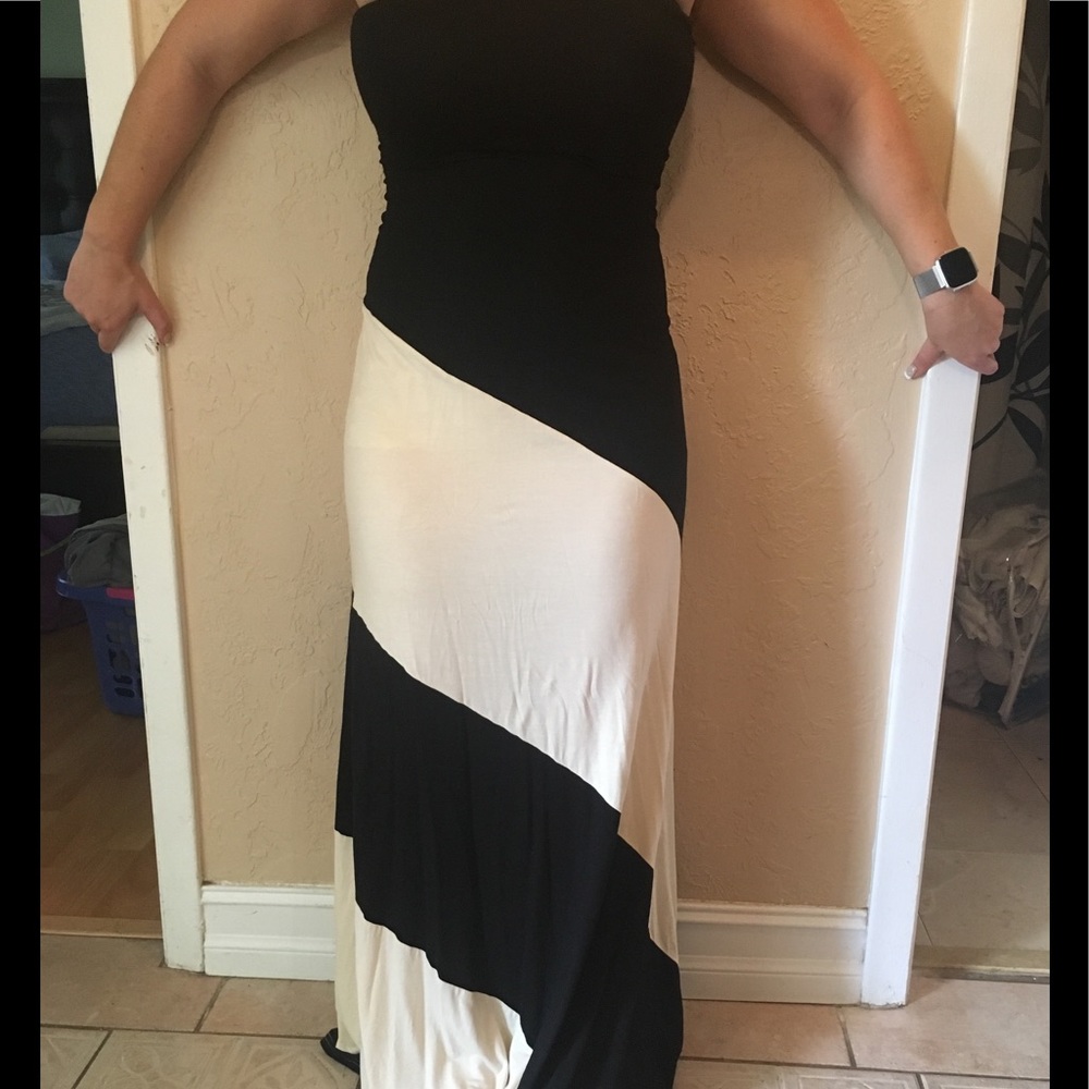 Strapless summer dress